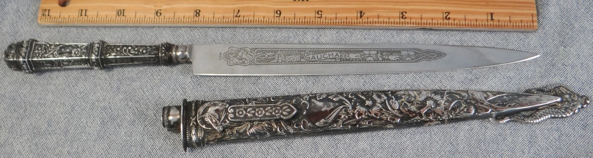 Gaucho Knife In Collectible Vintage Factory Manufactured Fixed