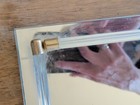 Vintage Vanity Mirror, Mid Century Table Mirror, Mirror Tray, 50s 11 x 8 — photo 5