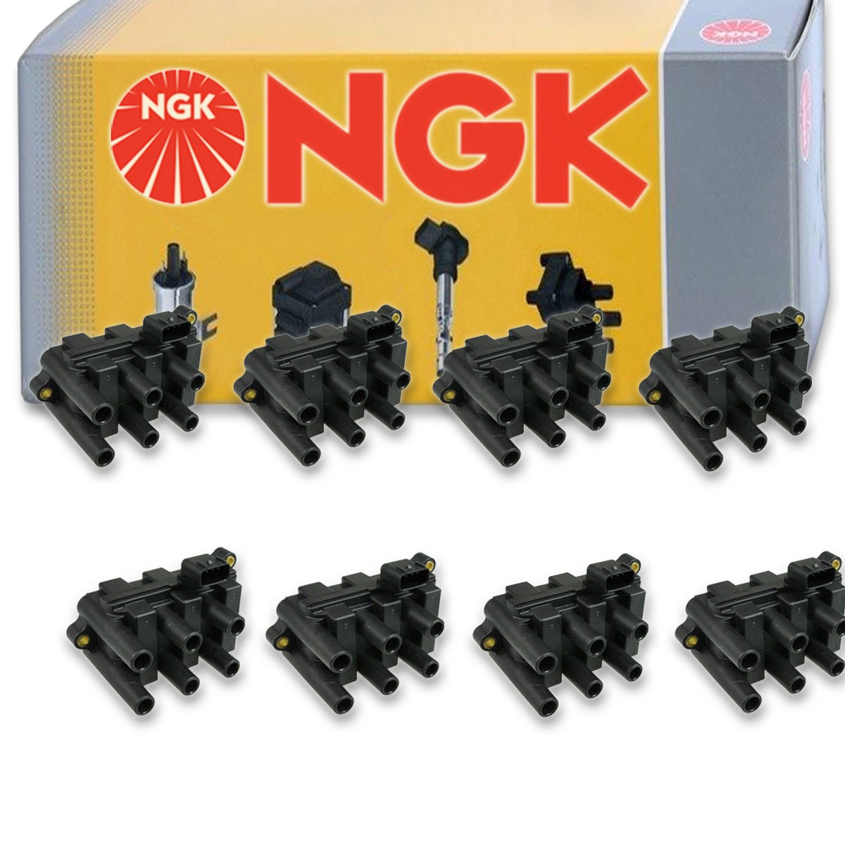 8 pc NGK 49001 U2023 Ignition Coils for IC364SB IC364 GY07-18-100 GN10179 ot