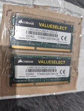 Image of 8GB (2x4GB) Corsair ValueSelect DDR3 1333MHz Laptop RAM CMSO8GX3M2A1333C9 SODIMM
