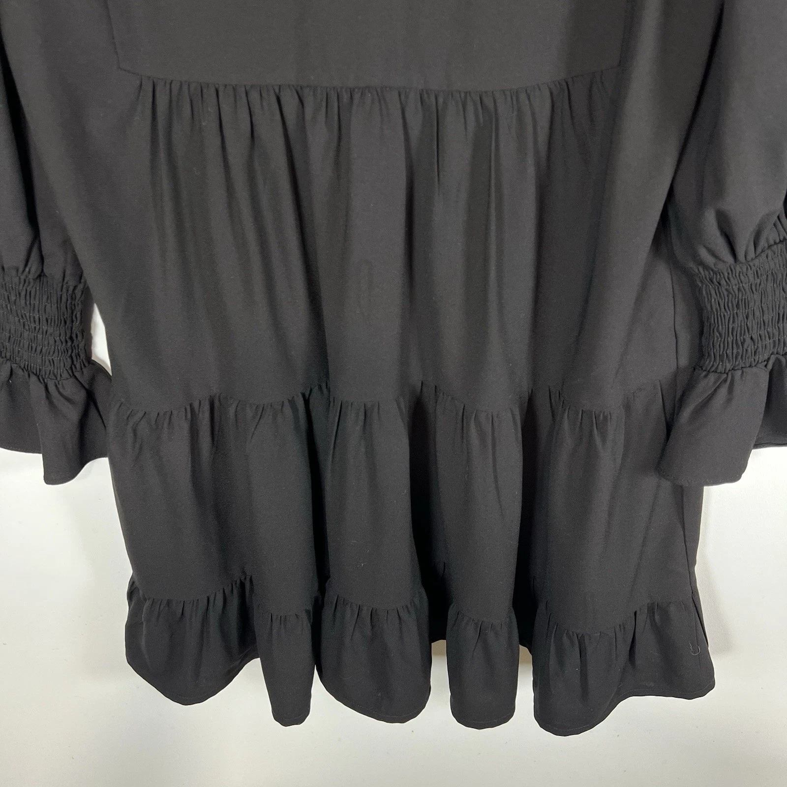 Pomander Place by Tuckernuck mini abito donna nero crepe Kenzo a strati taglia XS