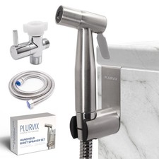 Handheld Bidet Sprayer for Toilet   Adjustable Water Pressure, Stainless Stee...