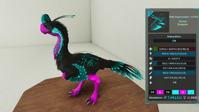  ARK Survival Ascended OFFICIAL PVE - GIGANTORAPTOR TOP STATS