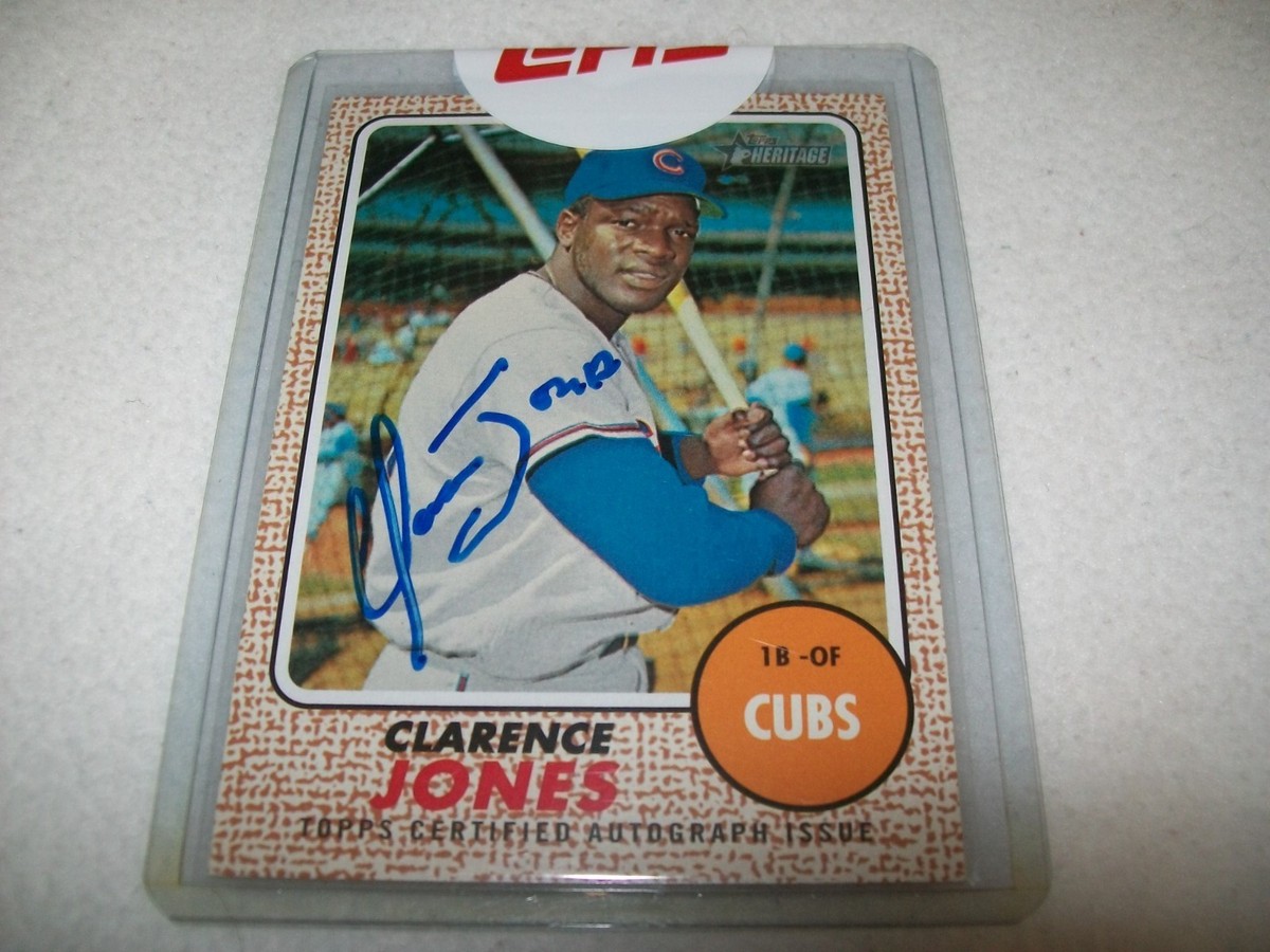 2017 TOPPS HERITAGE REAL ONE CLARENCE JONES AUTO SIGNED #ROA-CJ