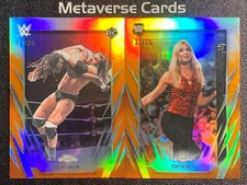 2026 Topps Chrome WWE Orange Refractor /25 Lot x 2 Stacy Keiblber Griffin RC