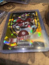 2021 Prizm Draft Picks Jaylen Waddle Crusade Gold Ice Prizm Rookie Card RC #169