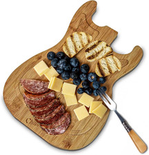 - Tagliere per Chitarra - Colore Del Legno - Grande - Macellaio - Tagli Vegetali