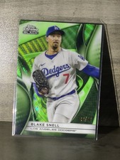 2025 Topps Chrome Black - Blake Snell #129 Green Refractor /99