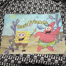 Vintage Y2K SpongeBob SquarePants Best Friend Nickelodeon Pillowcase