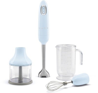 Smeg HBF03PBEU Azur Blau Stabmixer 50er Retro Style