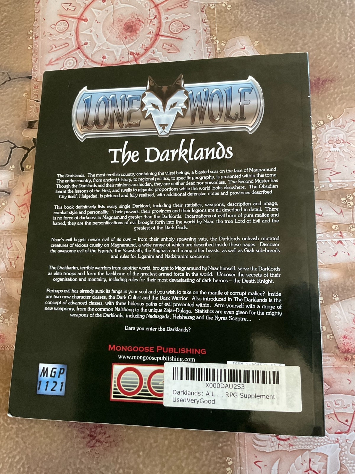 Lone Wolf RPG THE DARKLANDS PB Mongoose Publishing