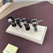 Turntable Cartridges Headshell Stand Display Maple - For Four Headshells