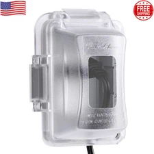 Bates Weatherproof Electrical Outlet Cover, 1-Gang, Outdoor Plug Cover, Outdoor