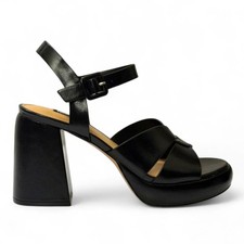NINE WEST Jalissa Block Heel Open Toe Black Dress Sandals, NWOT! Size 10.5