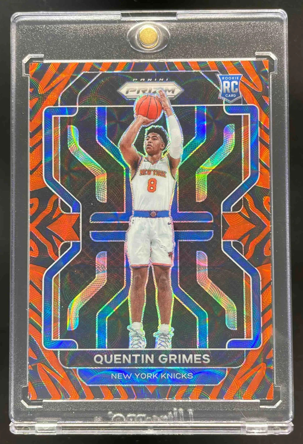 2021-22 Panini Prizm Choice Tiger Stripe #285 Quentin Grimes RC
