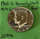 1968 S Kennedy Half Dollar Gem Proof 40% Silver See Pictures