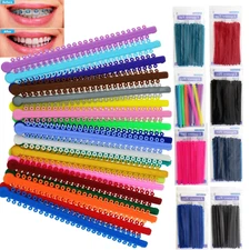 1000Pcs Dental Orthodontic Ligature Tie Elastic Braces Rubber Bands Ligadura