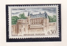 🦬Timbre France N°1390 - Luxe ** - Château d'Amboise  -  MNH** - 1963🦬