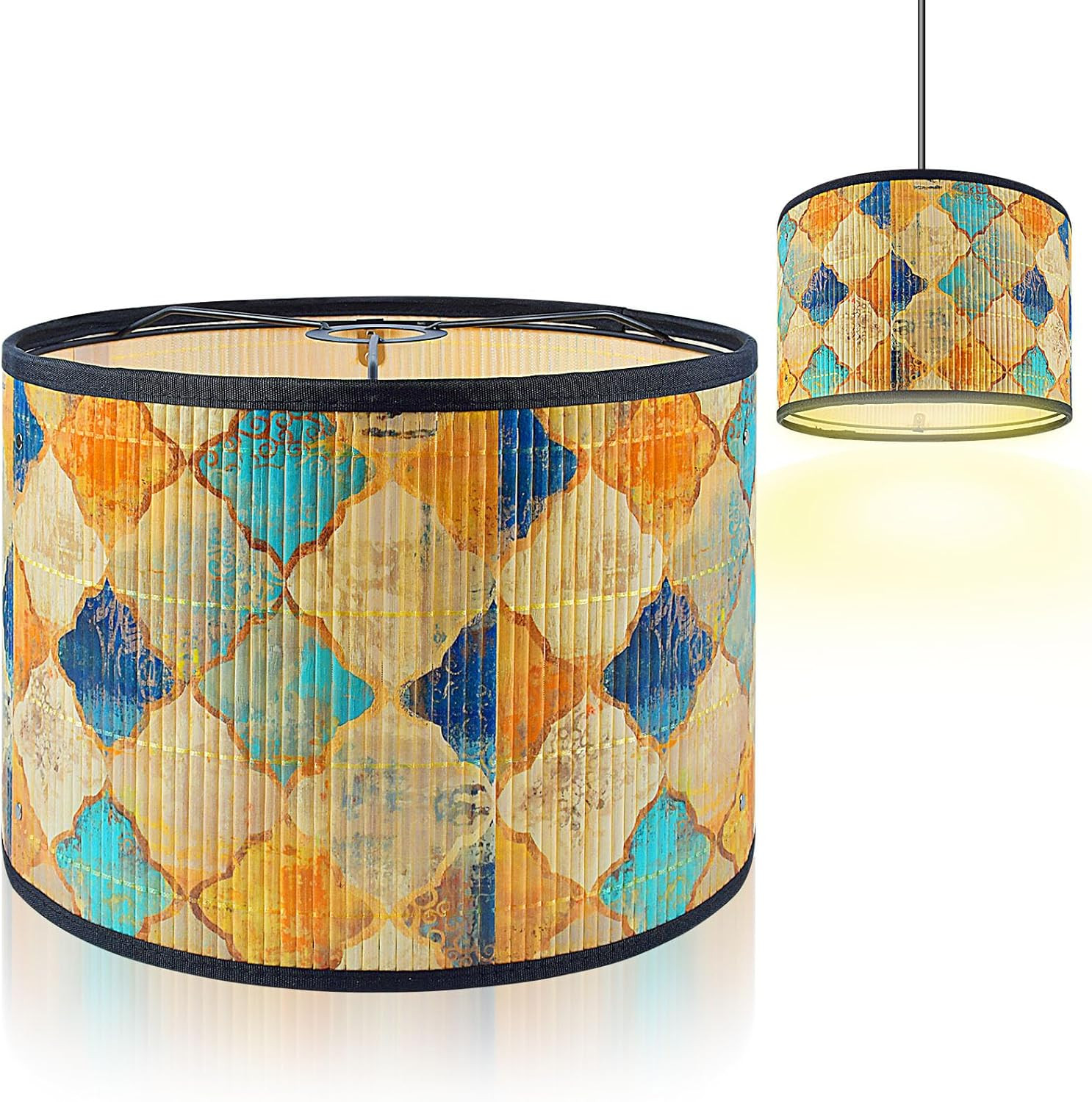 Paralume E27 Design Vintage per Lampada da Sospensione e Applique Parete