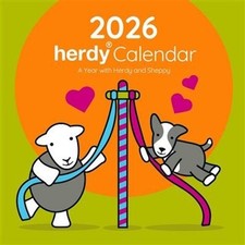 PYRAMID INTERNATIONAL HERDY AND SHEPPY 2026 30CM x 30CM SQUARE WALL CALENDAR