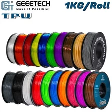 【Buy 6 Get 4 Free,Add 10】1KG/Roll GEEETECH 3D Printer Filament TPU 1.75MM 95A US