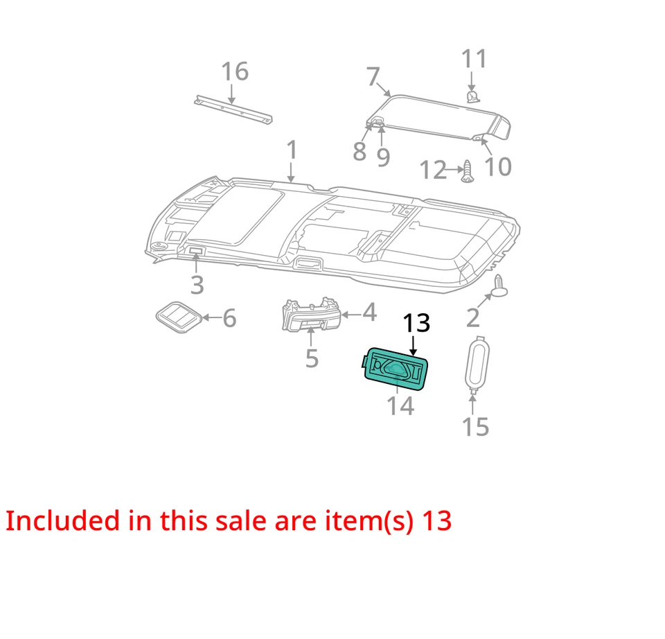SE ADAPTA * 06-08 JEEP COMMANDER LÁMPARA DE CORTESÍA 1DD681D1AA - NUEVO OEM Foto 3 de 4