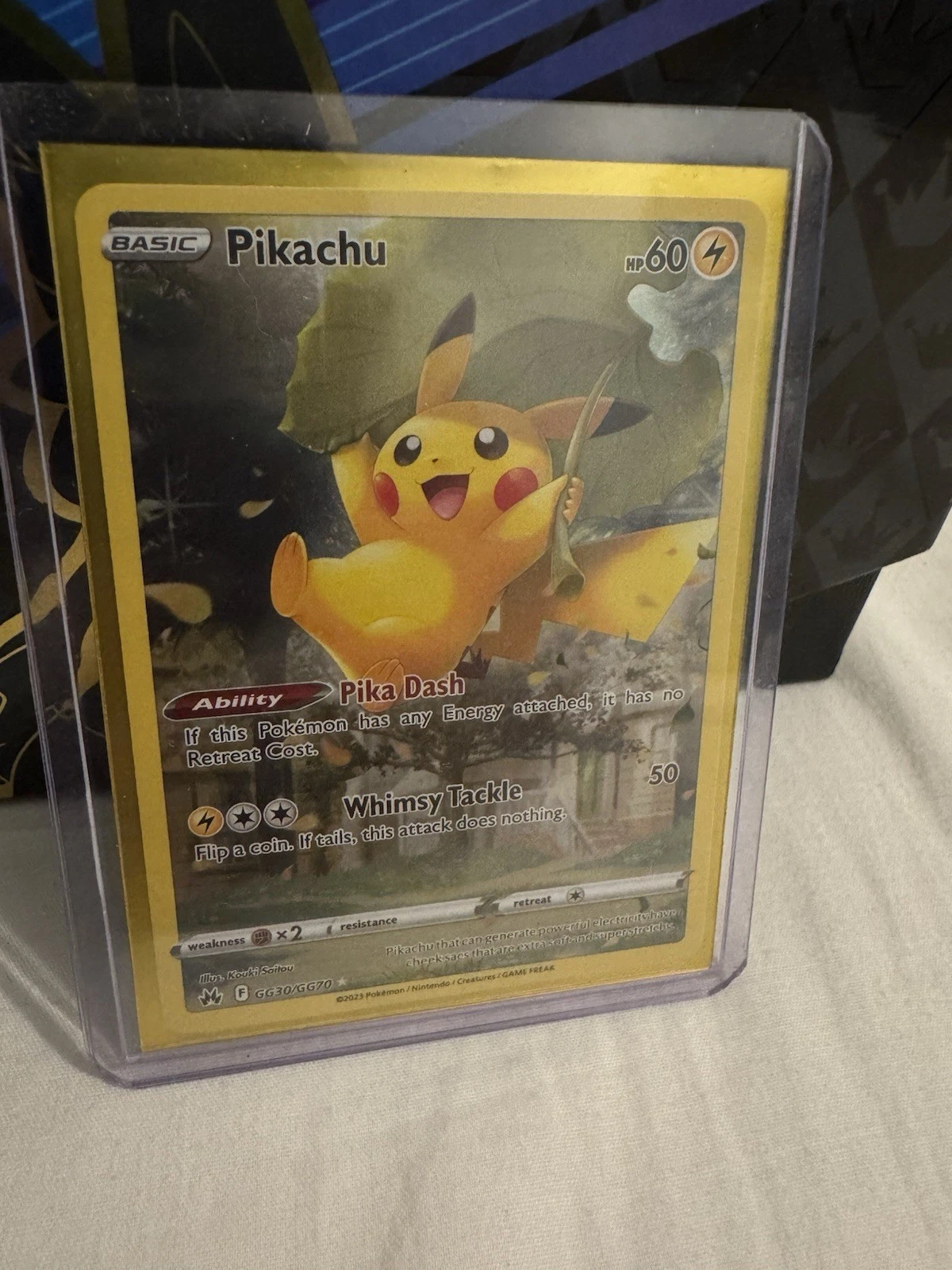 Pokemon Pikachu GG30/GG70 Crown Zenith Card