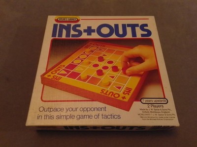   Vintage Ins And Outs Spears Spiel Tactic Outpace Your Opponent 7+ Komplett