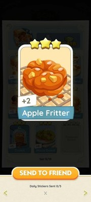 MONO GO 3 STERNE AUFKLEBER MIT DEM NAMEN APPLE FRITTER MIT #SUPERSCHNELLER VERSAND#