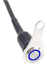Stainless Steel LED Motorcycle Switch Horn Ha...