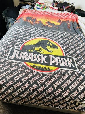 Jurassic Park Dinosaurier Bettbezug Bettwäsche 1992 Extrem Selten Vintage.