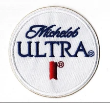 Embroidered Iron on patch Michelob Ultra Beer  71x71mm