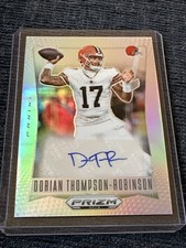 Dorian Thompson-Robinson 2024 Prizm Deca #S-DTR Silver Prizm Auto Cleveland-NFL