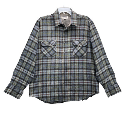 VTG Arrow Shelter Bay Flannel Shirt Mens Large Wool Blend Outdoors Camp 90s Work