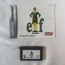 ELF: THE MOVIE NINTENDO GAMEBOY ADVANCE CARTRIDGE and Original Manual! Buddy