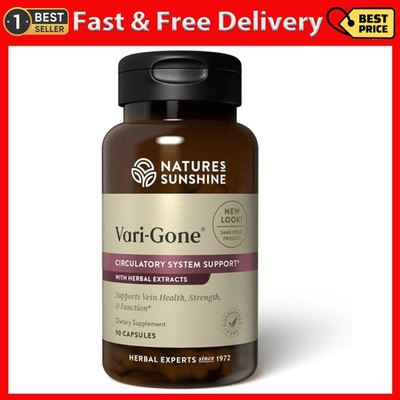 Nature's Sunshine Vari-Gone, 90 Capsules, Varicose Vein Supplements with 7 Power