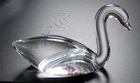 Steuben Crystal Swan Goose  6" L Large Straight Neck Bird Figurine Sculpture vtg