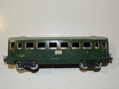 Wagon voiture voyageurs HORNBY MECCANO O TOLE 1950 vintage - Photo 1/4