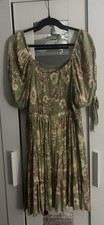 AguaBendita x Target Green Floral Smocked Mini Dress Puff Sleeve XXL