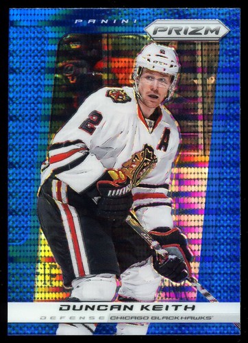 Duncan Keith [Red Prizm] #124 card from 2013 Panini Prizm