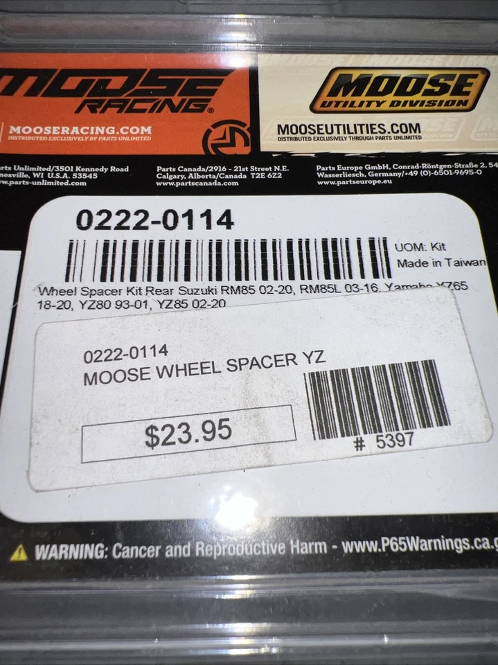 Separadores de rueda Moose Racing - 11-1076 Foto 4 de 4