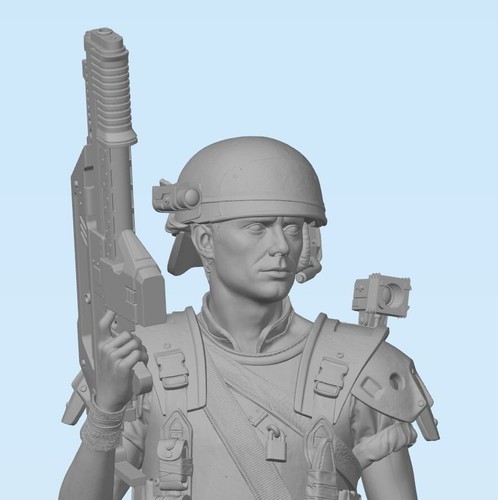 Alien, Aliens - Corporal Hicks - 3d printed Resin Model / Figure / Xenomorph - Picture 4 of 6