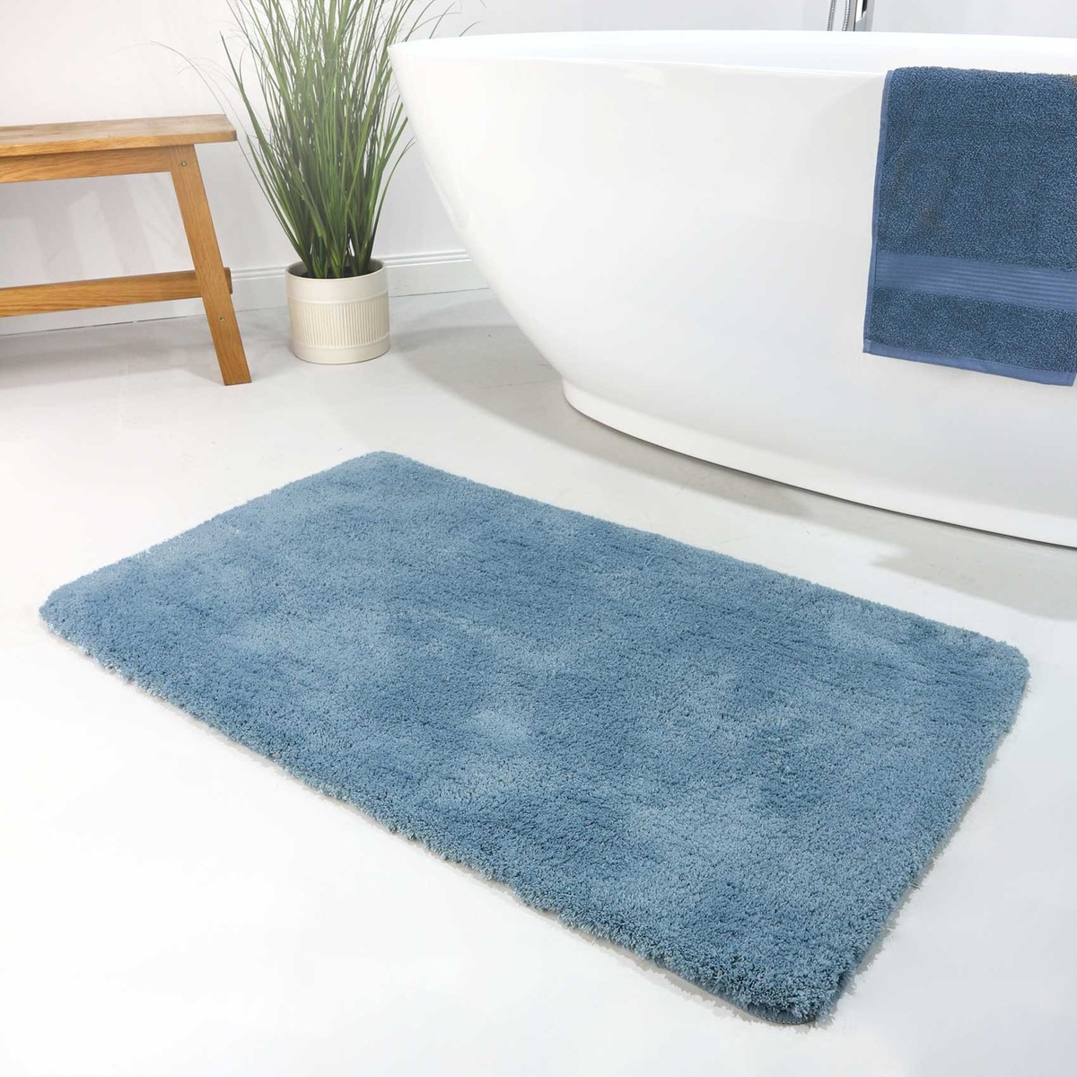 Caleffi Badezimmerteppich 60x100 Cm – Saugfähig, Rutschfest & Waschbar