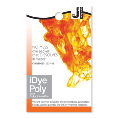 Orange Jacquard iDye Synthetik Stofffarbe - Polyester, Nylon und Poly Baumwolle