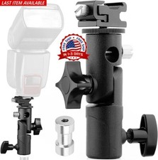 Flash de c mara speedlite soporte giratorio con paraguas soporte para reflector