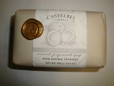 New Castelbel Made in Portugal 10.5oz/300g Luxury Bath Bar Soap Coconut Oil