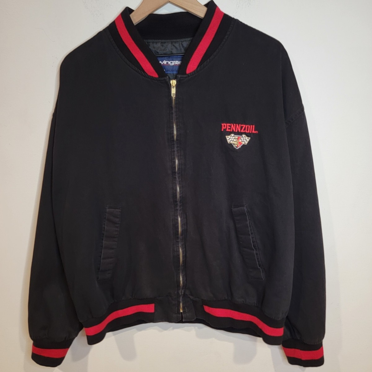 Vintage Swingster Pennzoil Racing Jacket Size Men