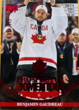 BENJAMIN GAUDREAU  PM-40...2023 TEAM CANADA JUNIORS... RED PROSPECTUS... 188/549