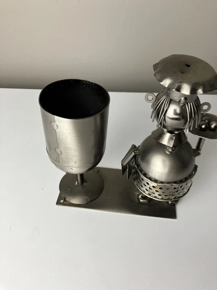 Waiter Server Butler Metal Wine Caddy Bottle Holder - Изображение 4 из 4