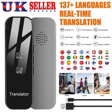 Portable Smart Translator Two-Way Real Time 140+ Languages Device Instant Voice·